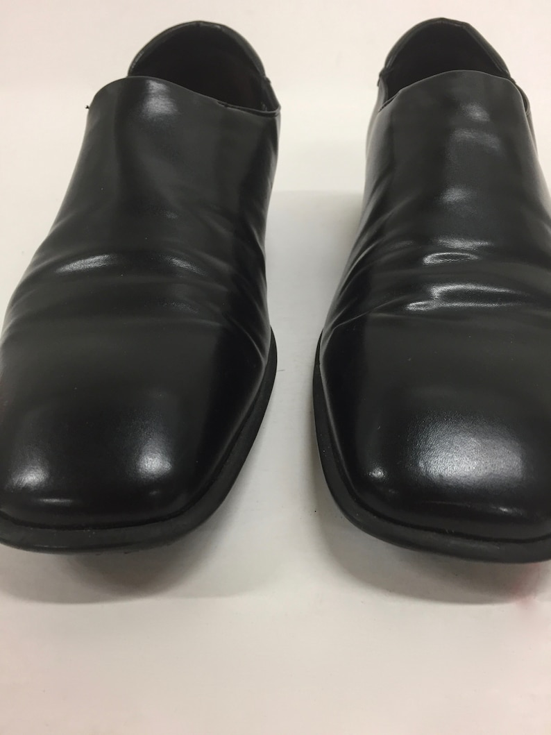Slip on Dress Shoes Donald J Pliner- Size 10.5 M- Mens Black Loafer Vintage Black Dress Shoe Men/'s black shoes Men/'s Black Dress Shoe