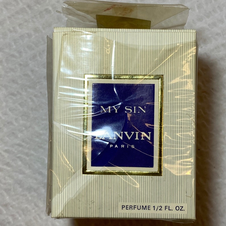 Lanvin Parfums, Made in France, My Sin, .5 FL. OZ., Vintage 1960s image 6