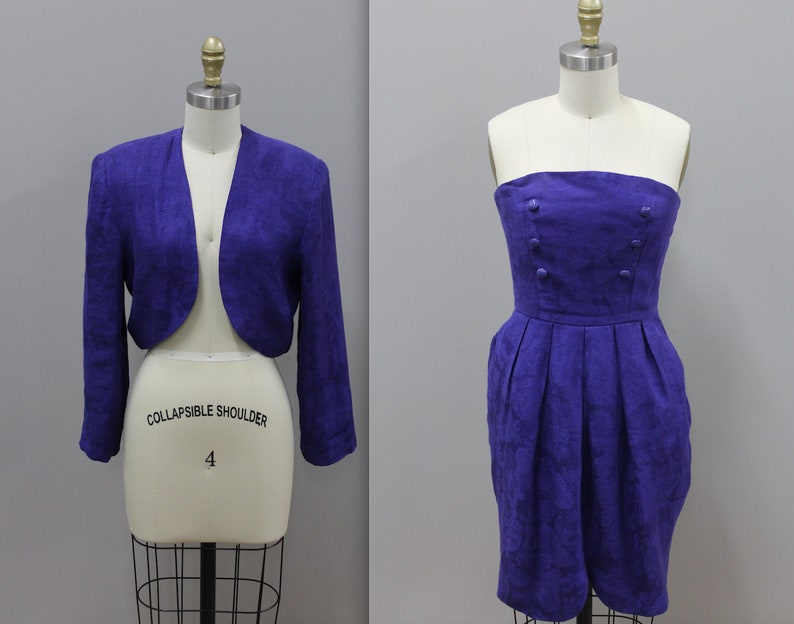 purple dress and jacket