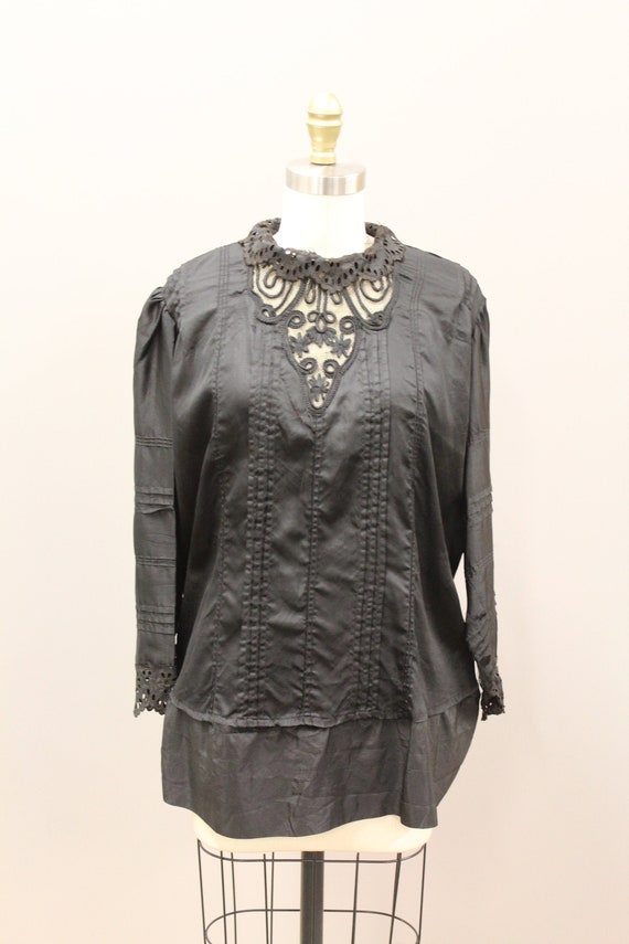 Victorian Mourning Blouse, Victorian Mourning Shir