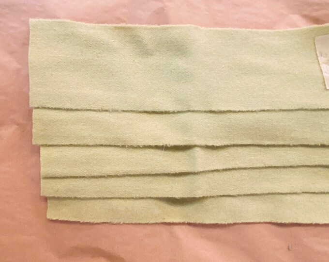Dorr Wool Swatches for Rug Hooking 4 Strips of Celadon Green 271 Etsy