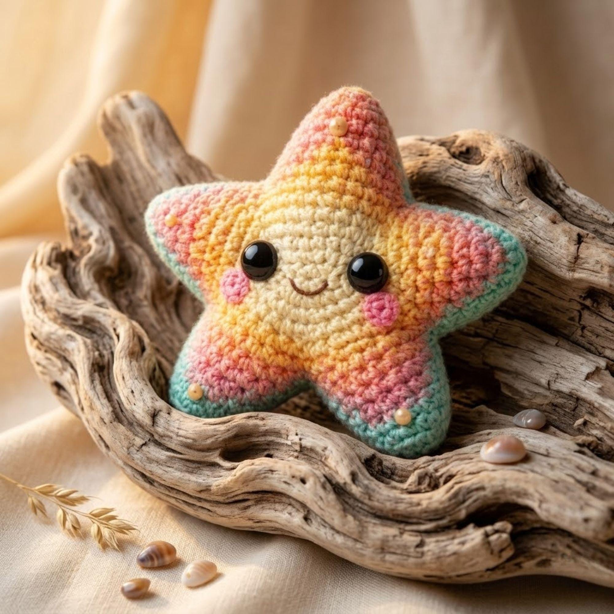 37 Starfish Crochet Patterns for Sea-Inspired Amigurumi, Plush, and Decor 28 Crochet Starfish Amigurumi Plush Tutorial