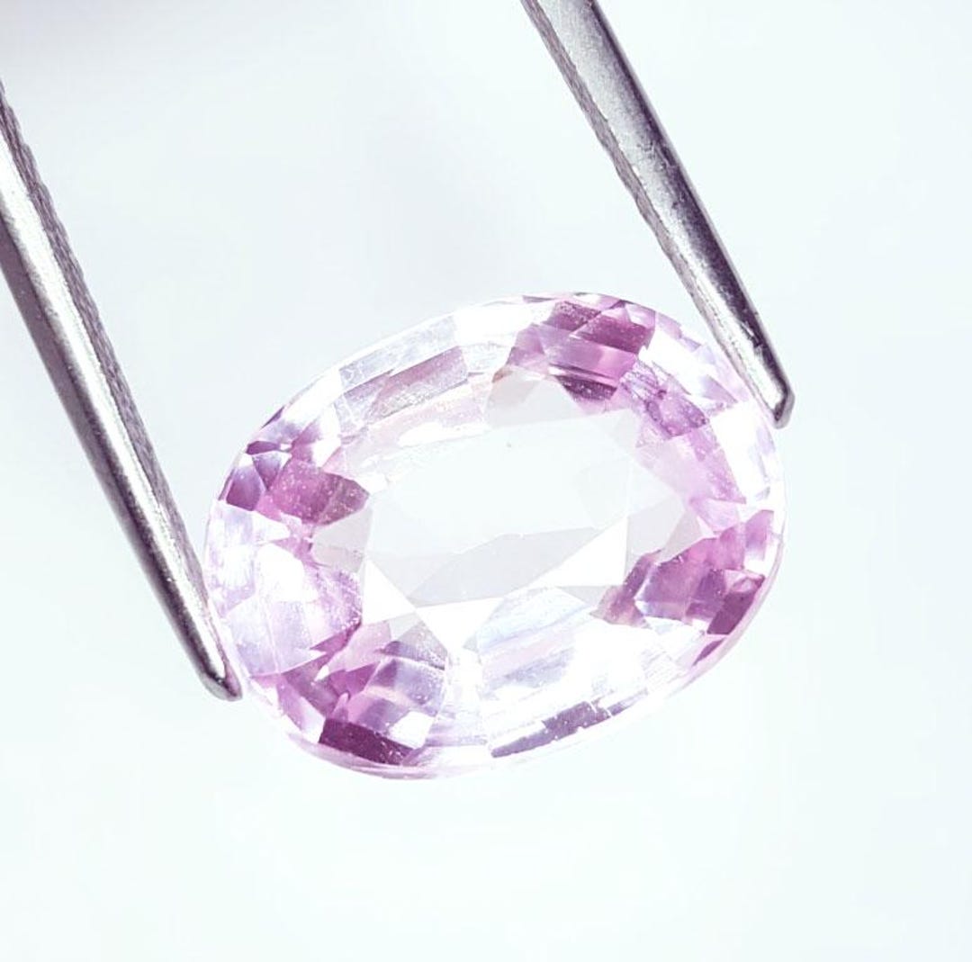 Certified Natural Pink Kunzite 10 Ct Oval Cut Loose Gemstone Rare A+ ...