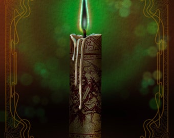 Black Flame Candle