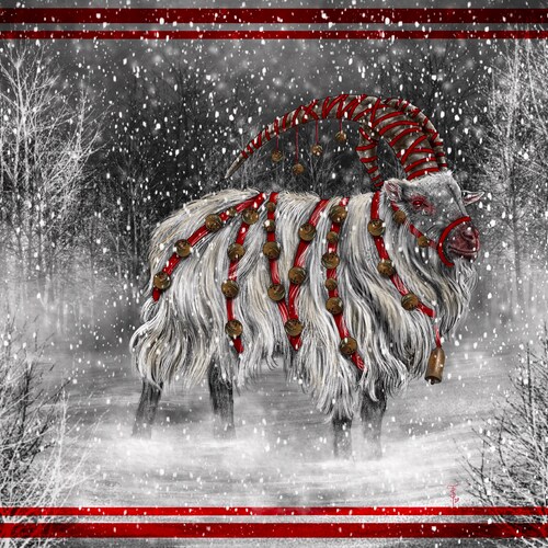 Yule Goat julbock Traditional Scandinavian Folktale Etsy