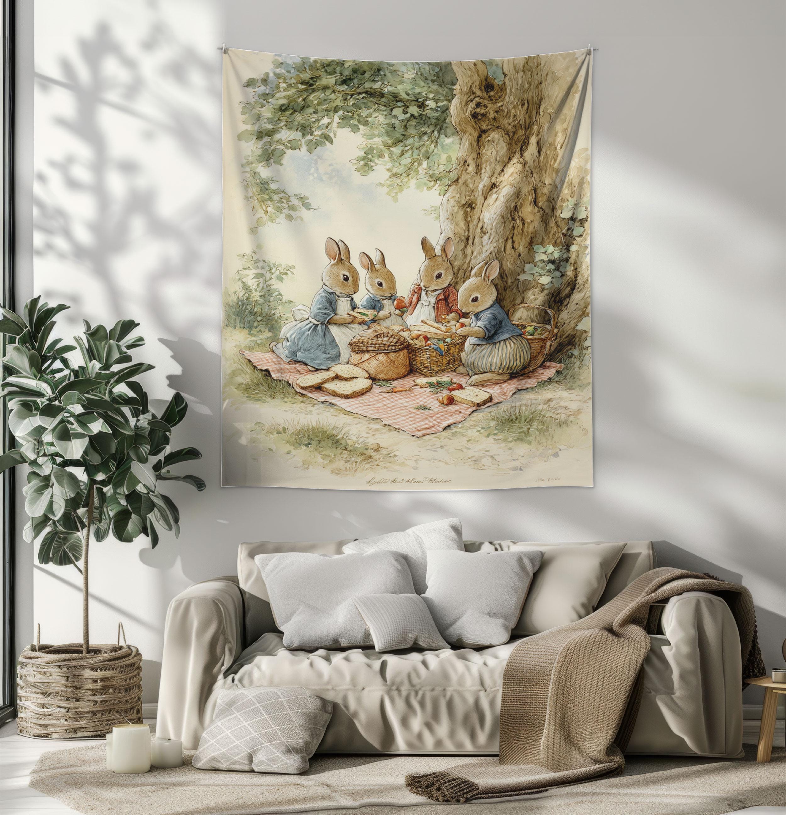 ピーターラビットタペストリー Peter Rabbit Wall Tapestry - Etsy