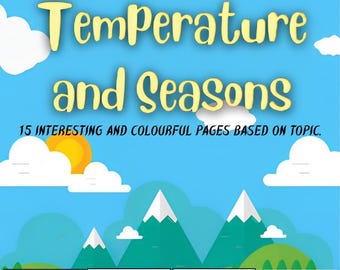 Weather Temperature and Seasons Vocabulary