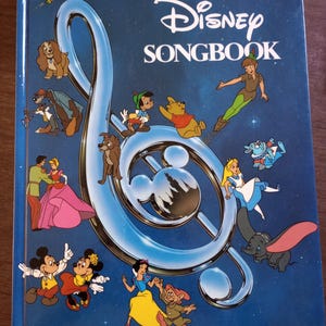 Disney Song Book 1986 Large Size Hardcover