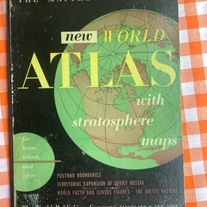 The Matthews Northrop new World Atlas 1940 book/folio