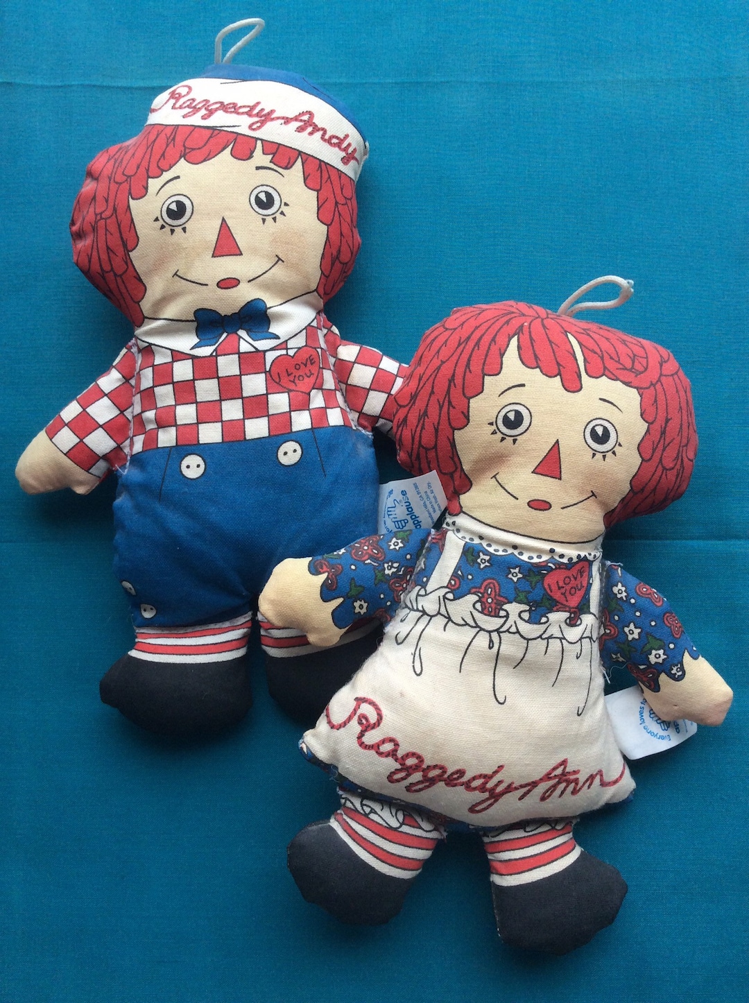 Raggedy Ann & Andy 8” Applause Fabric Dolls With Hangers - Etsy