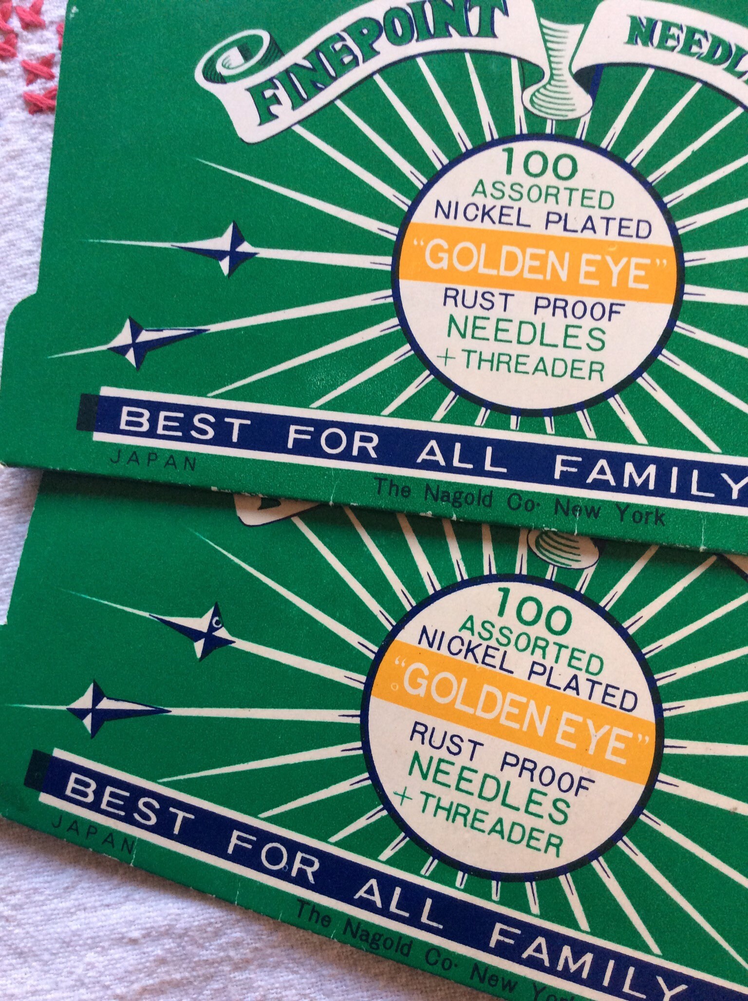 Vintage Needle Book...Golden Eye Needles..made in Japan Etsy