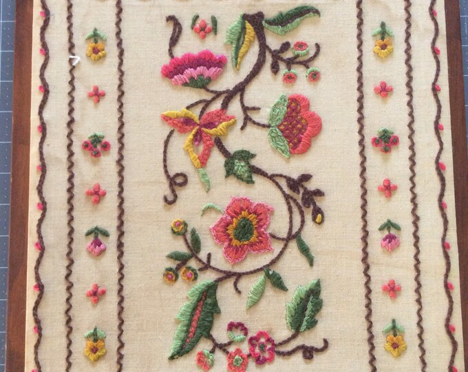1970s Crewel Art Etsy