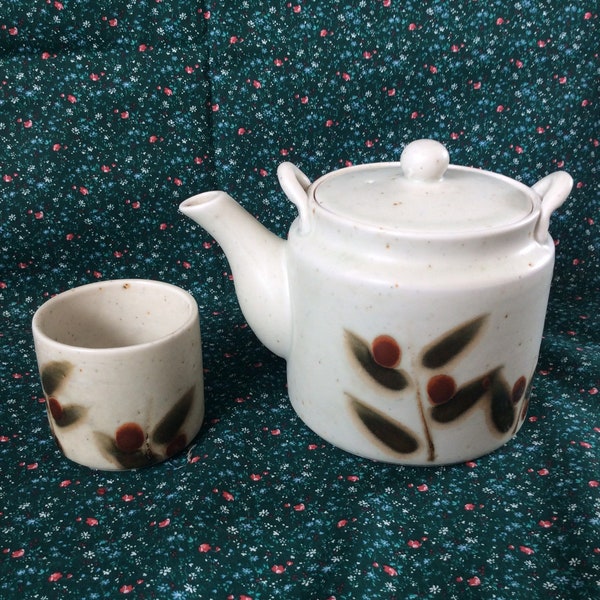 Otagiri Bittersweet Stoneware Teapot & Cup