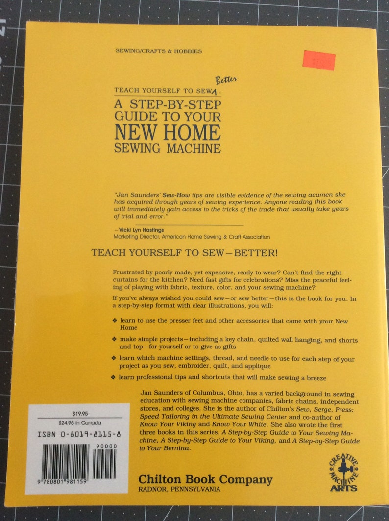 New Home Sewing Machine Guide Etsy