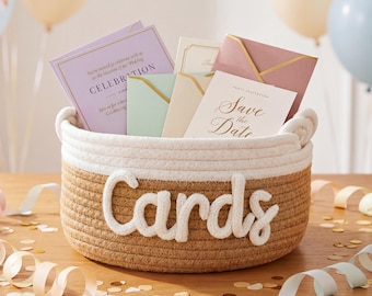 Afstudeerdoos, chenilletouw kunstmand, kofferbakfeest cadeau tafeldecor