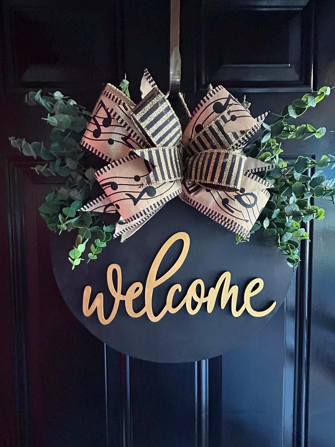 Note With A Ribbon Music Decor | Handmade Music Note Ribbon | Realtor Gift for Homeowner ...
