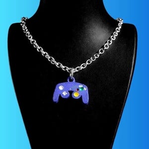 GameCube Inspired Necklace | Retro Gaming Jewelry | Gamer Gift | Nostalgic Console Pendant | 20inch chain