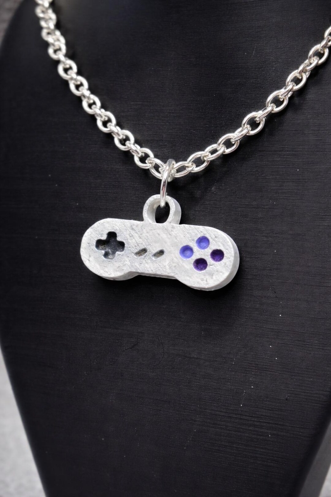 SNES Inspired Necklace | Retro Gaming Jewelry | Gamer Gift | Nostalgic ...