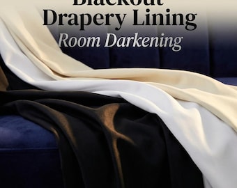 Blackout Drapery Lining Fabric by Yard  Room Darkening, 55–56" Wide Curtain Fabric