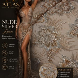 Nude Silver Sequin Dress - Etsy
