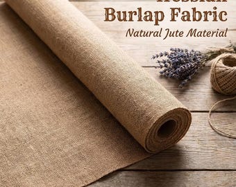 Heavy Burlap Fabric by Yard Natural Jute Material for Decor Crafts Upholstery