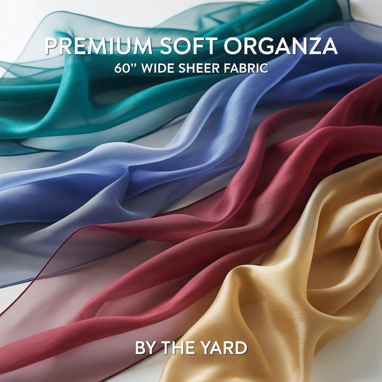 Sheer Structured Organza Fabric