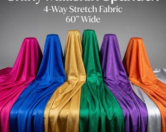 Shiny Milliskin Nylon Spandex Fabric by the Yard | 4-Way Stretch Fabric | Dancewear, Gymnastics & Skating Costumes