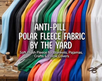 Anti-Pill Polar Fleece Fabric, Soft Plush Polyester By The Yard