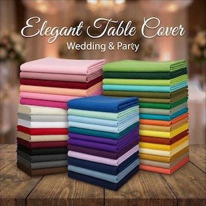 Polyester Rectangular Tablecloth 60x108 Inch Wedding, Party, Dining Cover