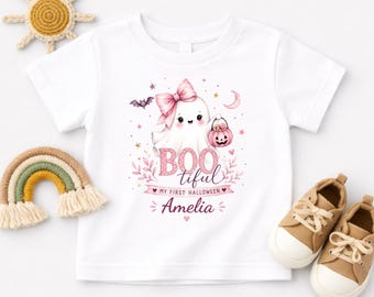 Body personalizado para bebé "Mi primer Halloween", camiseta "Boo-tiful Baby 1st Halloween", idea de regalo para recién nacido