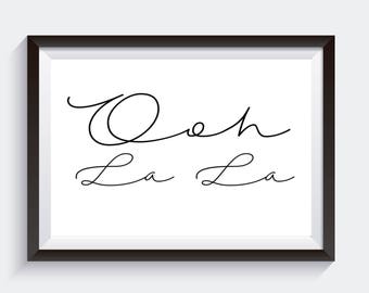 Arte da parete femminile, stampa francese, arte per l'home office, decorazione della parete della galleria, arte chic, poster di Parigi, regalo d'arte per la camera da letto della ragazza per l'arredamento dell'ufficio femminile