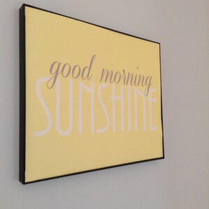 Good Morning Sunshine. Digital Print. Yellow Nursery Art. Sunshine Nursery. Yellow and Gray Art. Gallery Wall Nursery. Neutral Nursery Decor