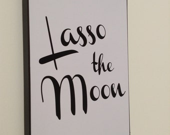 Lasso the Moon. Digital Print. Boy Nursery Art. Cowboy Nursery. It's a Wonderful Life. Boy Bedroom Print. Country Nursery Art. Blue Nursery