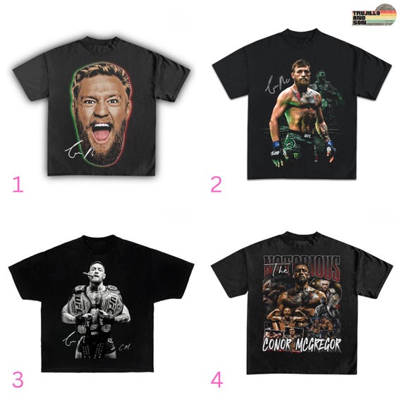 Vintage Conor McGregor Comfort Color Shirt, Custom Vintage Design High Quality Tee Adult & Kids Sizes MMA Fan Gift, Professional Boxer Tee