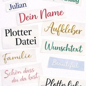 Personliga klistermärken, bokstäver, vinylfilm, etiketter, klistermärken, anpassad text, namnskyltar, bröllop, nummer