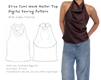 Erica coltrui pdf-naaipatroon met col en haltertop
