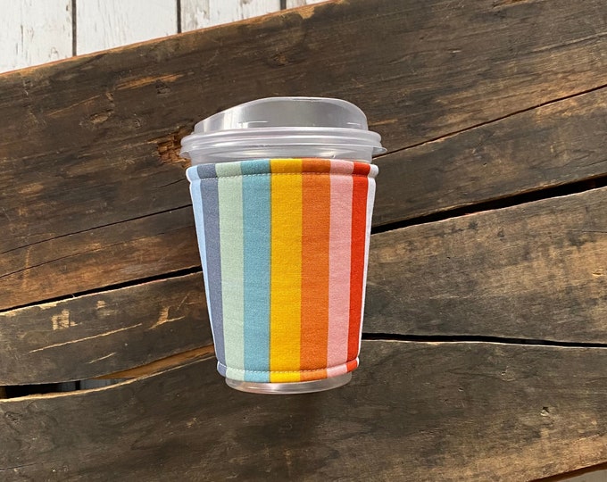 Iced Coffee Sleeve Large Drink Sleeve Iced Coffee Cuff Etsy