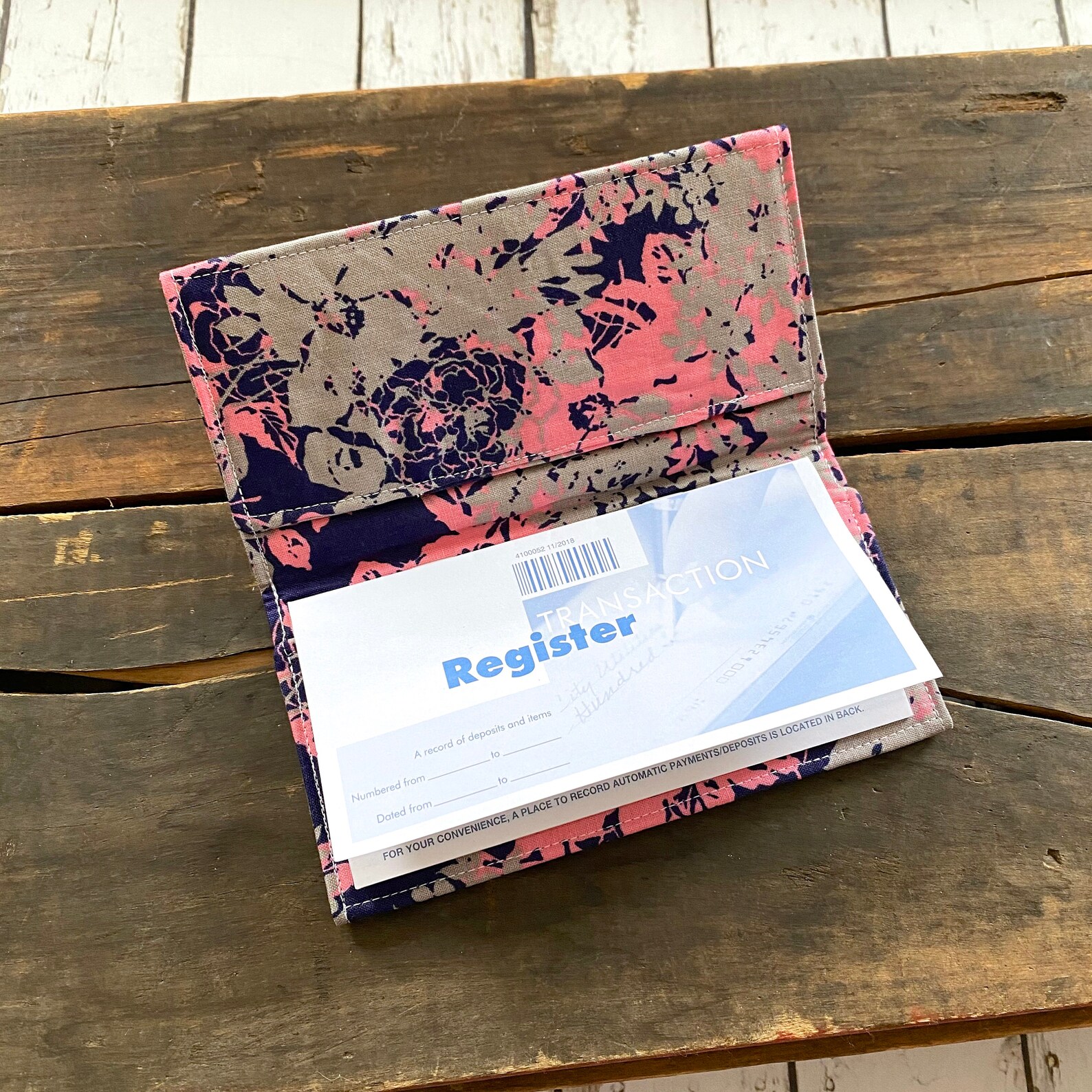 Checkbook Cover Double Checkbook Cover Receipt Organizer Etsy