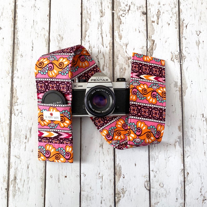DSLR Camera Strap Cover Lens Cap Pocket and Padding Included Etsy
