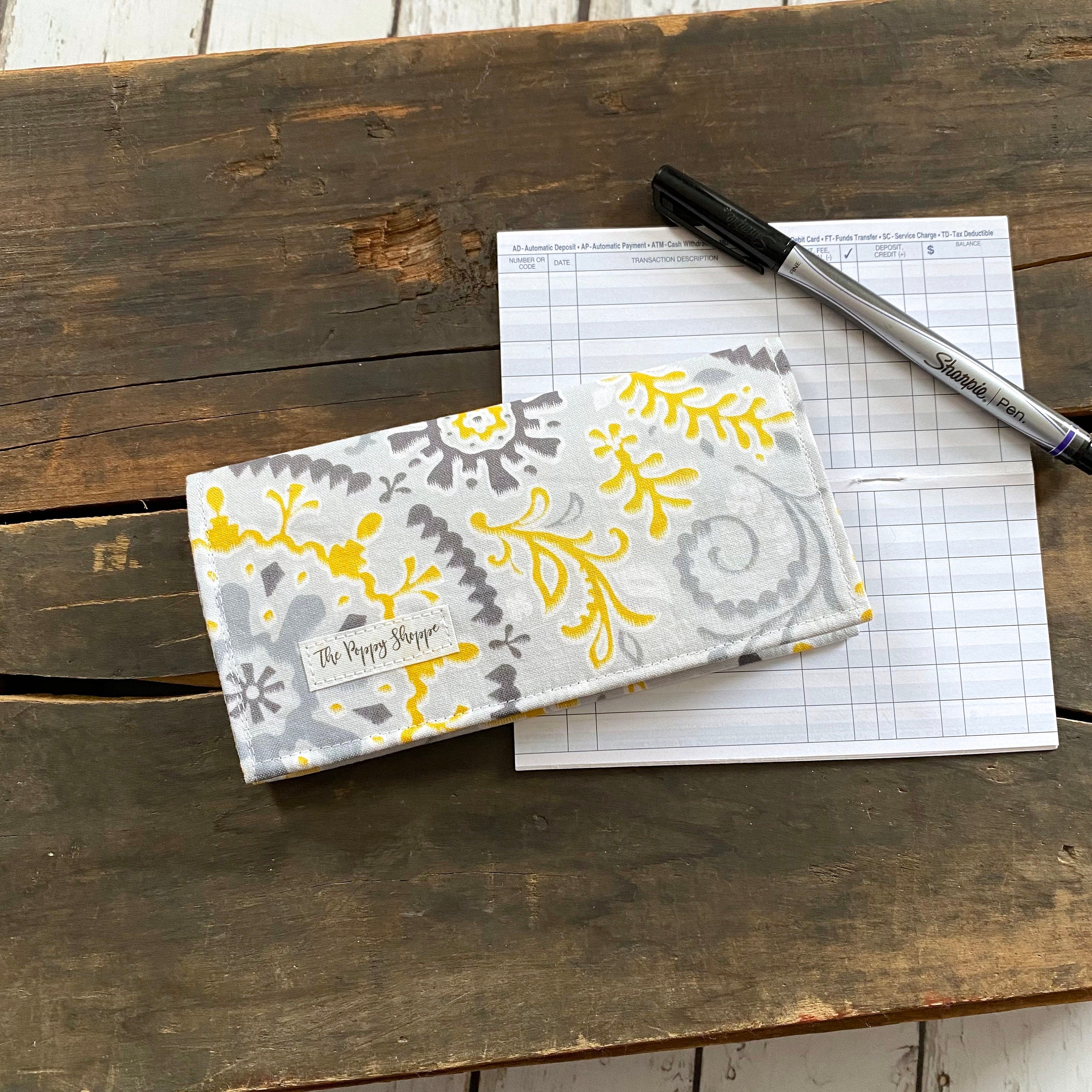 Checkbook Cover Double Checkbook Cover Receipt Organizer Etsy