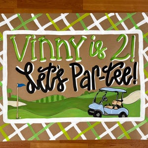 Hand Painted Butcher Paper Banner: Custom Party Decoration