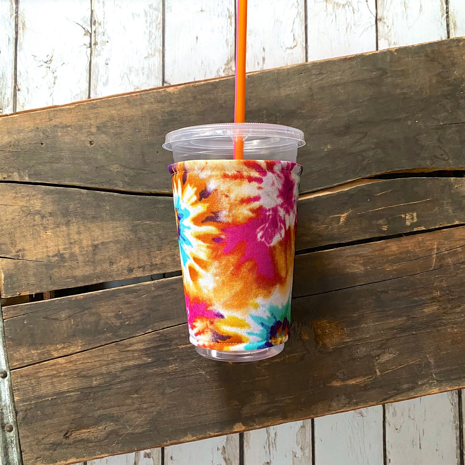 Iced Coffee Sleeve Large Drink Sleeve Iced Coffee Cuff Etsy