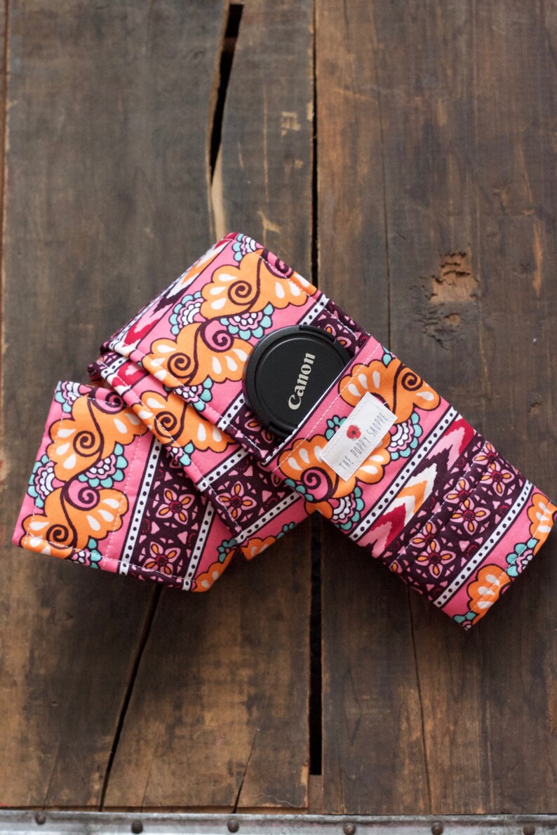 DSLR Camera Strap Cover Lens Cap Pocket and Padding Included Etsy