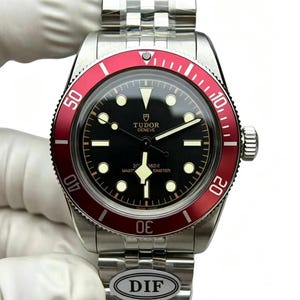 Vintage Tudor Black Bay 3rd Gen Red Shield 41mm Automatic Watch