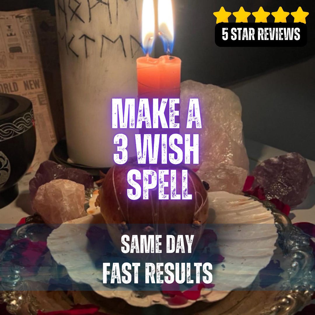Cyrene Wish Ritual Make a 3 Wish Spell • Manifestation Ritual • Wish Fulfillment Energy ...