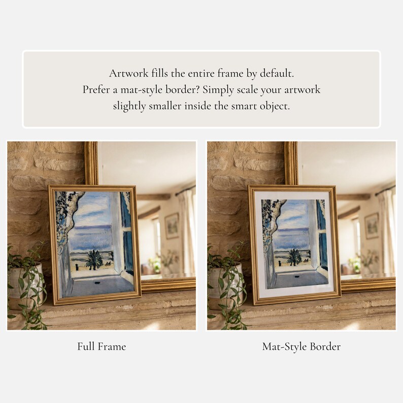 11x14 Frame Mockup PSD, Gold Frame Mockup, Vintage Wall Art Mockup, 11x14 Poster Mockup, Classic Frame Mockup, Smart Object Mockup image 6