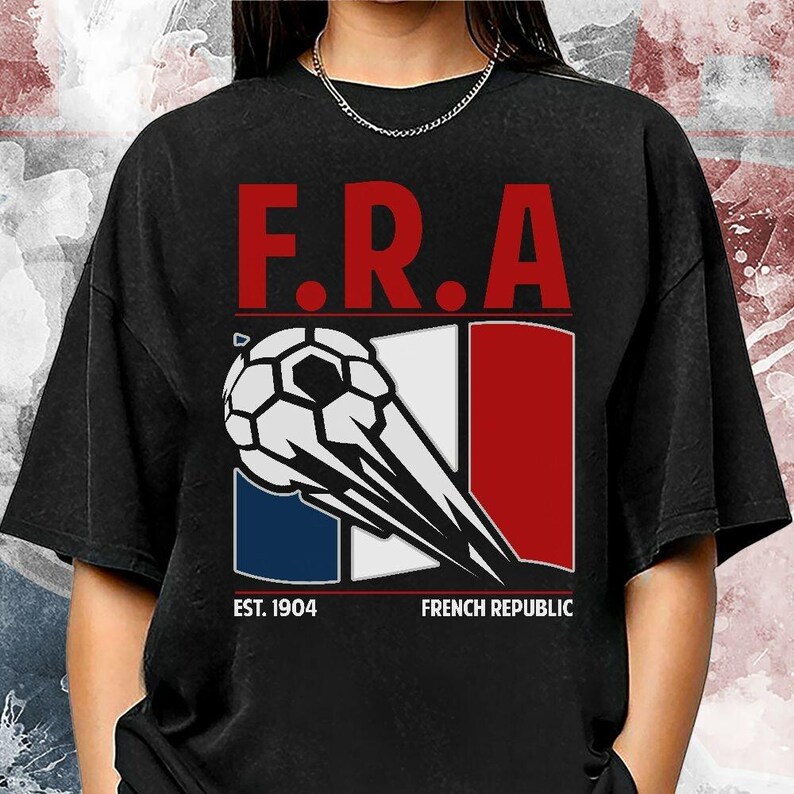 Frankreich Fußball World 2026 Shirt, Frankreich Fußball Grafik T-Shirt, Frankreich Fußball Fan Ausrüstung, Frankreich Fußball T-Shirt Bild 4