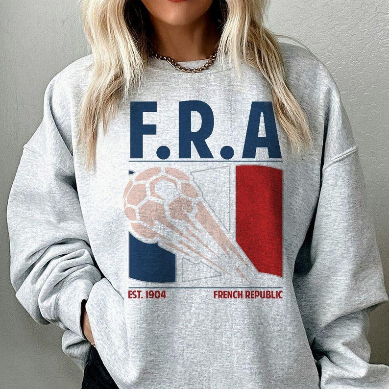 Frankreich Fußball World 2026 Shirt, Frankreich Fußball Grafik T-Shirt, Frankreich Fußball Fan Ausrüstung, Frankreich Fußball T-Shirt Bild 5