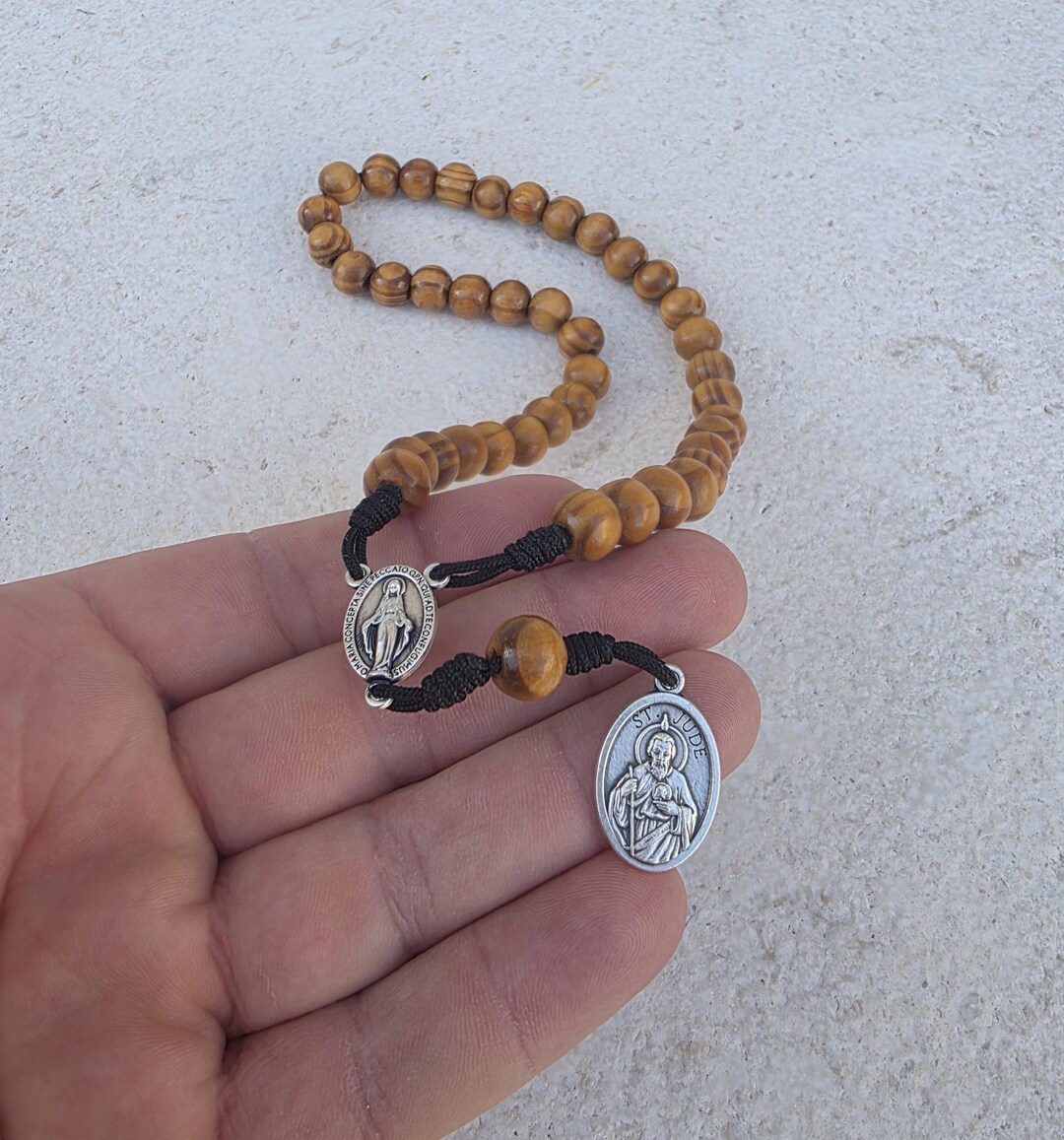 St. Jude Rosary 40 Beads, Patron Saint of Lost Causes Catholic Chaplet ...