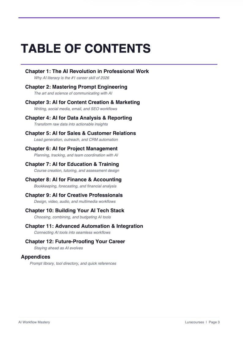 AI Workflow Guide, Chatgpt Prompts, Automation Blueprints (PDF Ebook ...